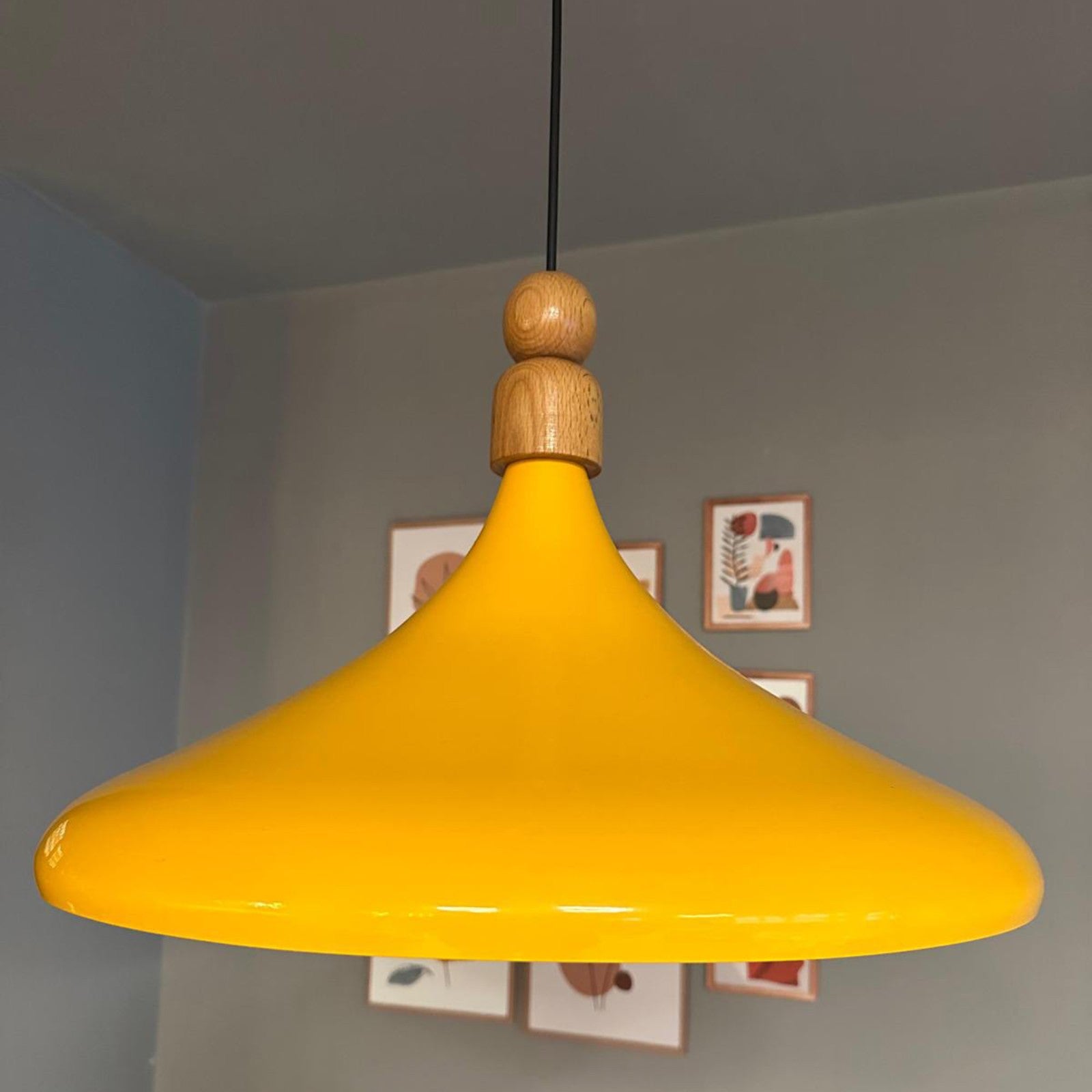 Pendelleuchte Champion XL Holz Metall Modern Pendelleuchte